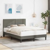 vidaXL Cadru de pat Gri deschis 120 x 190 cm Țesătură din corduroy 42027720