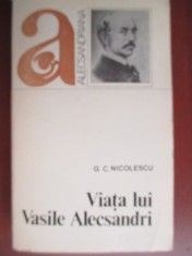 Viata lui Vasile Alecsandri