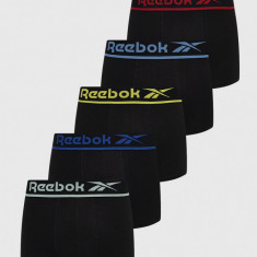 Reebok boxeri (5-pack) barbati, culoarea negru