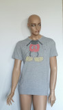 Tricou vintage Disney, Mickey Mouse, Gri, 40