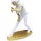 Statueta decorativa, Cantaret, Alb, 18 cm, WX8252
