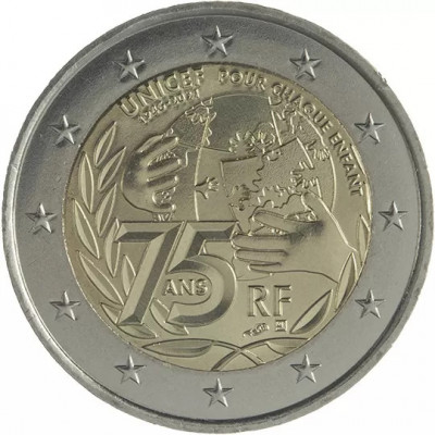 Franta 2 Euro 2021 - (UNICEF) KM-2944 UNC !!! foto