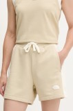 The North Face pantaloni scurți Terry Relaxed culoarea bej, uni, high waist, NF0A8C273X41