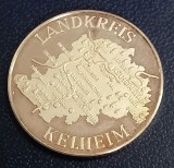 (A124) MEDALIE DN ARGINT GERMANIA - LANDKREIS KELHEIM, 8,88 GRAME, PURITATE 980/1000