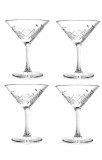 Set 4 Pahare din Sticla Incolora, Pasabahce Timeless, Ornamentala, 230 ml Capacitate, Cu Picior, Pentru Martini, Pahare Sticla Pasabahce, Pahare Crist