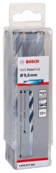 Bosch Set 10 burghie metal HSS PointTeQ, 9.5x81x125mm - 3165140907729 foto