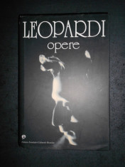 GIACOMO LEOPARDI - OPERE (1999, editie cartonata) foto