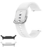 Curea din silicon compatibila cu Samsung Galaxy Watch9 40mm, Daisy White