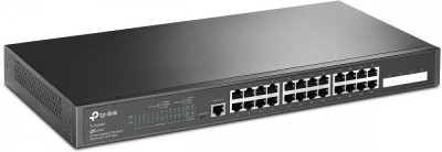 Switch tp-link tl-sg3428 managed l2+ 24&amp;times; 10/100/1000 mbps rj45 4&amp;times;gb sfp 1&amp;times; micro-usb console port foto