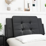 vidaXL Pernă pentru tăblie pat, negru, 100 cm, piele artificială
