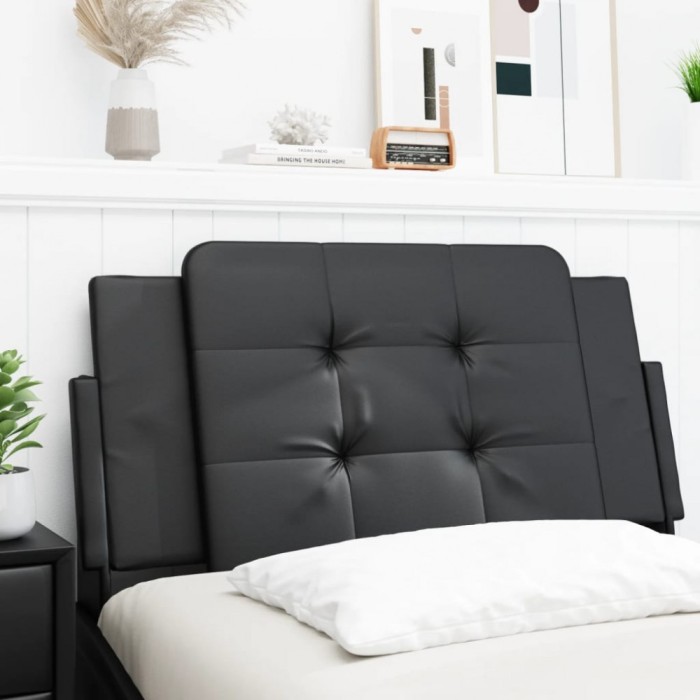vidaXL Pernă pentru tăblie pat, negru, 100 cm, piele artificială