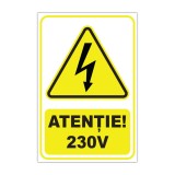 Indicator de avertizare electrică &bdquo;Atenție! 230V&rdquo;