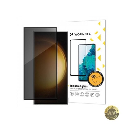 Folie de protectie Ecran Privacy WZK AntiSpy pentru Samsung Galaxy S24 Ultra S928 Sticla Securizata Full Glue foto