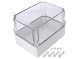 Carcasă universală policarbonat 125mm x 175mm x 125mm transparentă