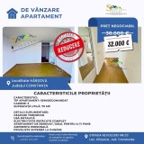 COMISION 0 DE LA CUMPARATOR! Apartament de v&acirc;nzare &ndash; H&acirc;rșova, bloc H2, 3, Etajul 4