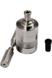 Evaporator KF X Mini Style 23mm MTL RTA - Argintiu, Rezervor 3.2ml, Construcție din Oțel Inoxidabil, Aerisire Aerokon 0-1.8mm, Bobină Simplă, Design c