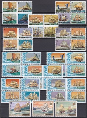 DB1 Corabii Vapoare Transporturi Penrhyn 1981 43 v. MNH foto