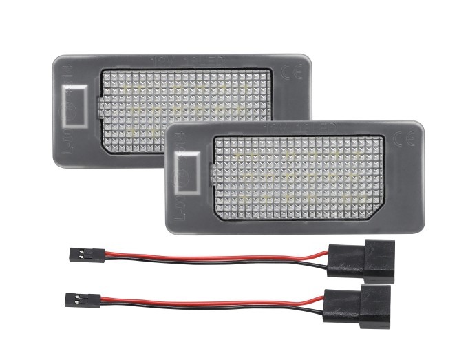 Set 2 buc lampa numar spate BMW Seria 1 (E81/E82/E87/E88), 2007-2013 CABRIO, COUPE, SERIA 2 (F22), 03.2014-07.2021 CABRIO, COUPE; 2 ACTIVE/GRAN TOURE