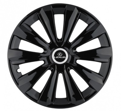 Set 4 Capace Roti Autohelix MSA&amp;reg;, potrivite jantelor de R15, pentru Lexus, model delta negru foto