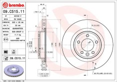 BREMBO 09.C515.11 PRIME LINE - UV Coated Disc frana