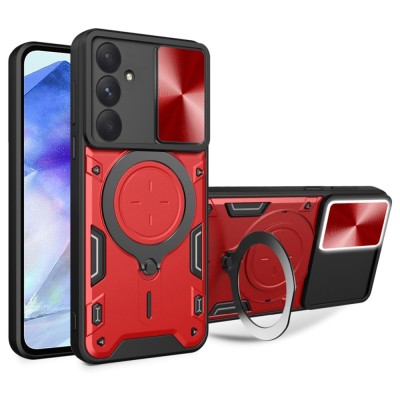Husa Samsung Galaxy A55 5G Techsuit CamGuard Pro, rosu foto
