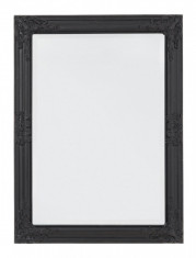Oglinda decorativa perete cu rama lemn neagra Miro 62 cm x 3 cm x 82 h Elegant DecoLux foto