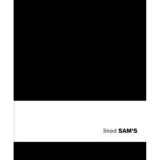 SAM's Notebook Lined Black