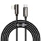 Cablu Date &amp; Incarcare Fast Charging Tip C - Lightning (Negru) 2m BASEUS CATLCS-A01