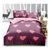 Cumpara ieftin Lenjerie de Pat 4 Piese cu Elastic - Bumbac Satinat - DNA104