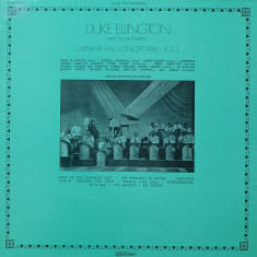 Vinil Duke Ellington And His Orchestra – Carnegie Hall Concert - Vol. 2 (EX)