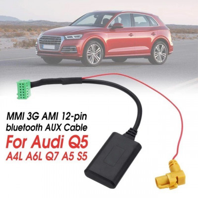 Adaptor bluetooth auxiliar wireless MMI 3G Ami Audi A4, A6, Q5, Q7 foto