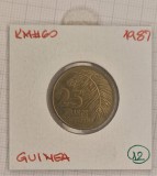 Guinea 25 Francs 1987, KM#60