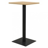 vidaXL Masă de bistro, culoarea stejarului, 60 x 60 x 107 cm