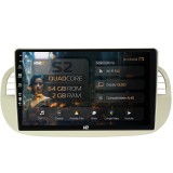 Cumpara ieftin Navigatie HUB64 Fiat 500 (2007-2014), 2GB RAM, Android, GPS, Wi-FI, Carplay, Android Auto, USB, Bluetooth, Radio, Waze, Touchscreen, 9 inch