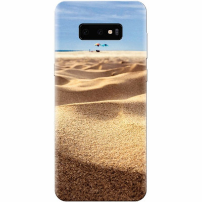 Husa silicon pentru Samsung Galaxy S10 Lite, Beach Sand Closeup Holiday foto
