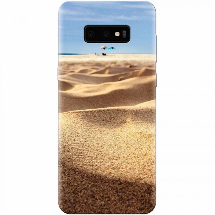 Husa silicon pentru Samsung Galaxy S10 Lite, Beach Sand Closeup Holiday