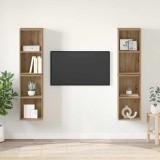 vidaXL Dulap pentru TV pe Perete 4 pcs Stejar artisanal