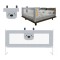Bariera de protectie pat inaltime ajustabila 68-95 cm, 150 cm