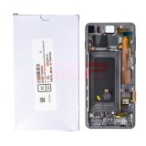 LCD+Touchscreen cu Rama Samsung Galaxy S10 / G973 BLACK Original Service Pack