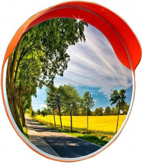 Oglinda de trafic convexa , portocaliu, 30 cm, de exterior, Muvu foto