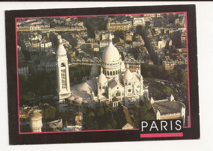 FR2 -Carte Postala - FRANTA -Paris, Le sacre-Coeur, circulata 1997