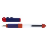 Stilou SCHNEIDER Base Kid (tip A - incepator) - corp albastru/rosu