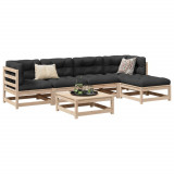 VidaXL Set canapele de grădină cu perne, 6 piese, lemn masiv de pin