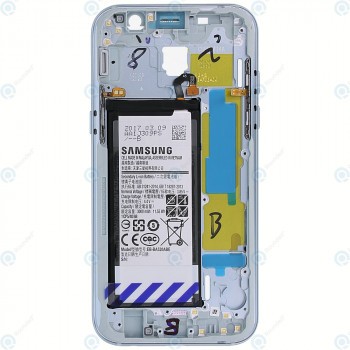 Samsung Galaxy A5 2017 (SM-A520F) Capac mijloc + baterie albastru GH82-13664C foto
