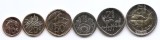 Africa de Sud Set 6 - 10, 20, 50 cents 1, 2, 5 Rand 2023/2024 - UNC !!!