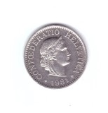 Moneda Elvetia 10 rappen 1981, stare foarte buna, curata