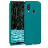 Husa pentru Samsung Galaxy A20e, Silicon, Verde, 48738.57, Carcasa, Kwmobile