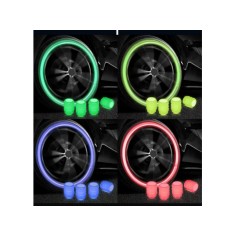 Set 4 capace de supape luminoase, culoare aleatorie