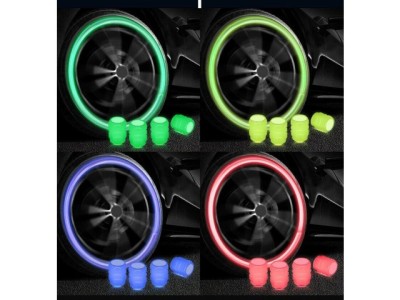 Set 4 capace de supape luminoase, culoare aleatorie foto