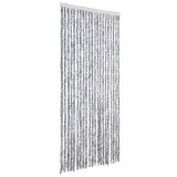 Cumpara ieftin Perdea pentru insecte, alb si gri, 90 x 200 cm, chenille